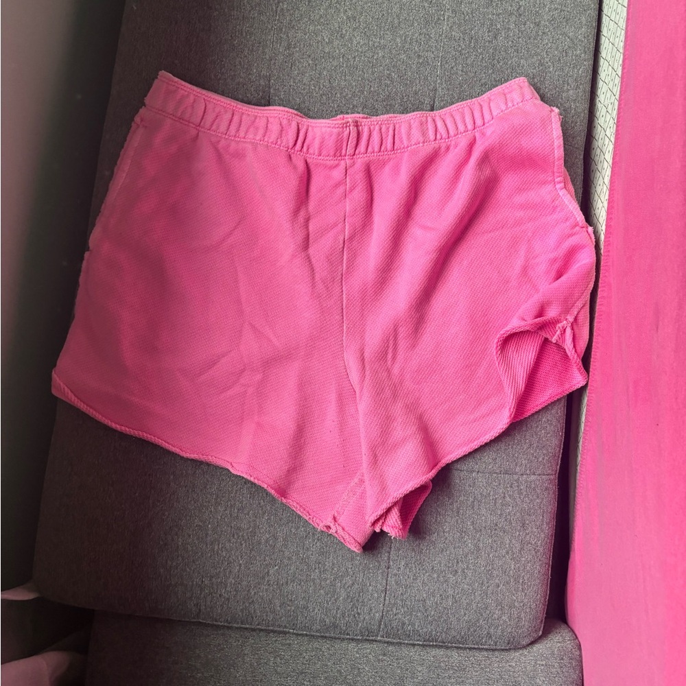 Vibrant Pink Casual Shorts